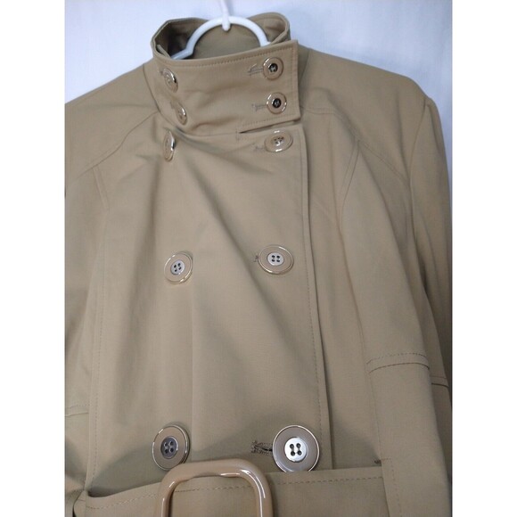 NWT New York & Company 7th Avenue Design Studio Size XL Coat Brown Tan Buttons - Picture 5 of 15